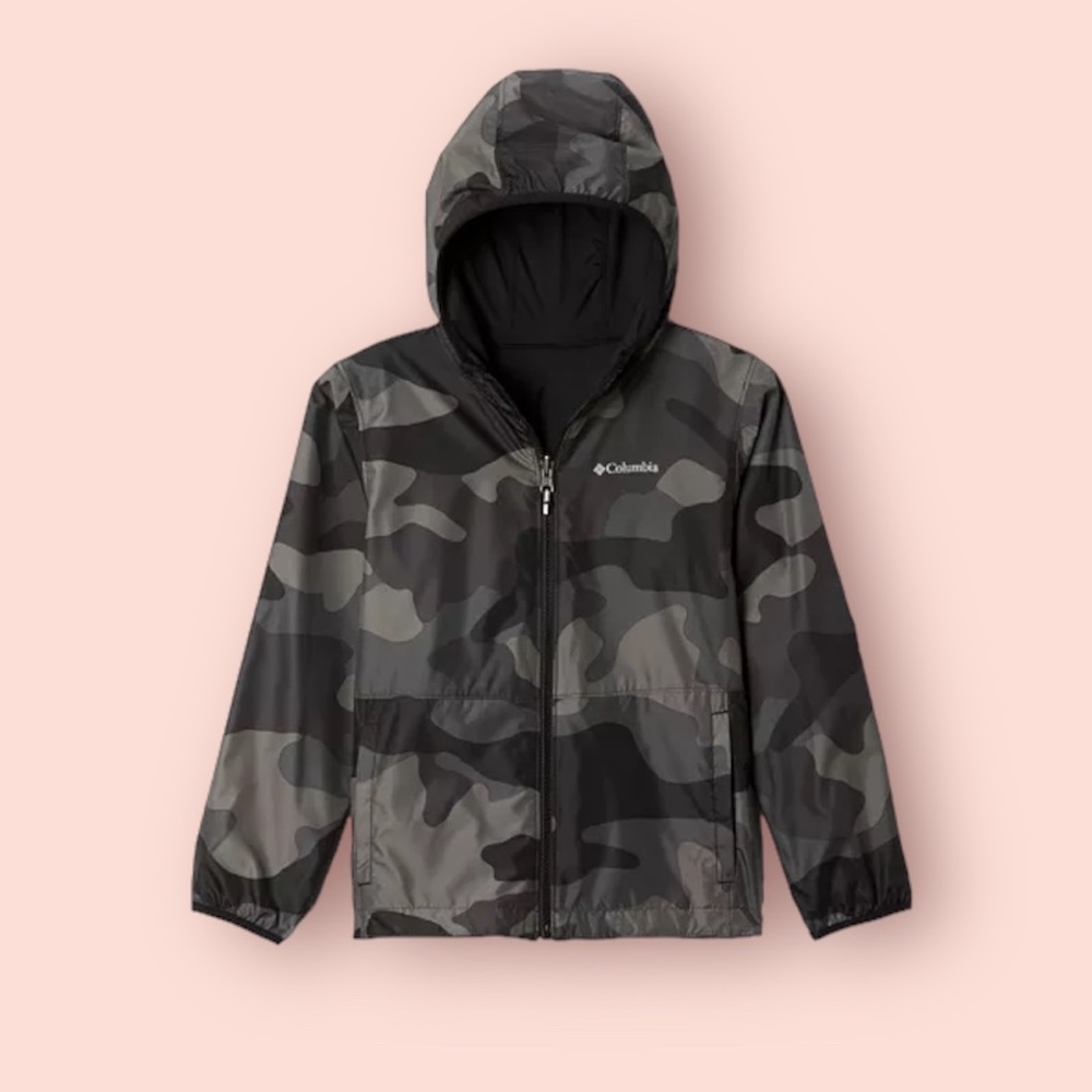 Columbia Big Boys Pixel Grabber Reversible Water-Resistant Jacket